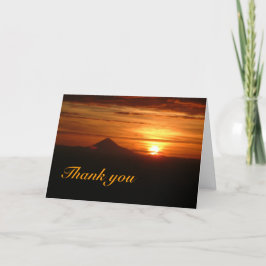 De Agradecimiento Sunset Gracias Tarjeta con palabras