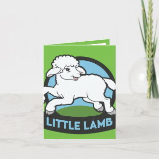 De Agradecimiento Tarjeta Adventurer Club Little Lambs