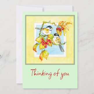 De Agradecimiento Tarjeta Aves en cualquier momento