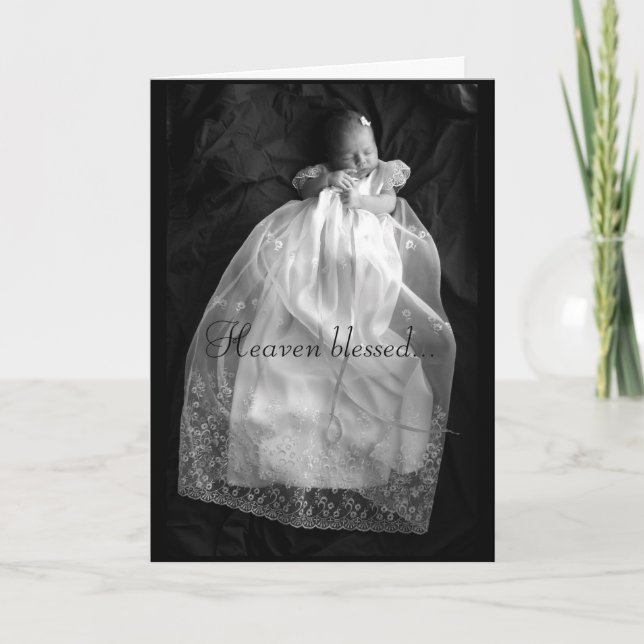 De Agradecimiento Tarjeta bendecida cielo del bebé (Anverso)