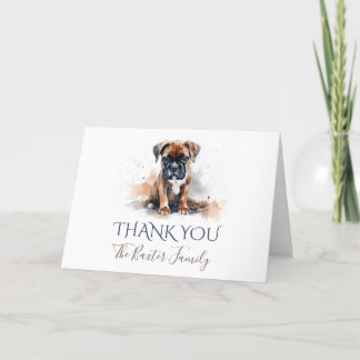 De Agradecimiento Tarjeta Boxer Watercolor Gracias