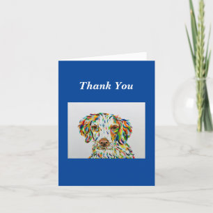 De Agradecimiento Tarjeta Brittany Spaniel Gracias