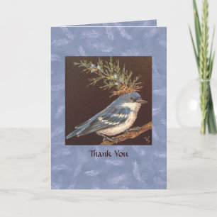 De Agradecimiento tarjeta cerulean warbler Gracias