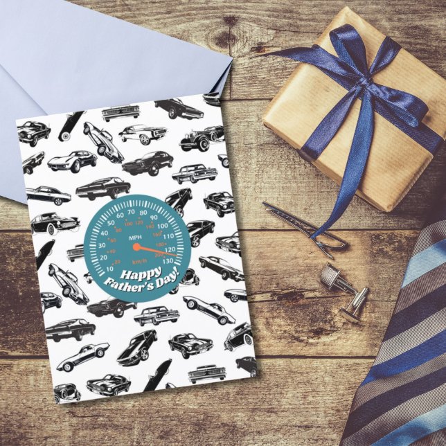 De Agradecimiento Tarjeta clásica del día del padre del coche (Subido por el creador)
