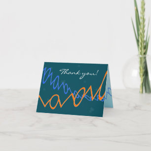 De Agradecimiento Tarjeta con texto personalizado - PEG, verde azula