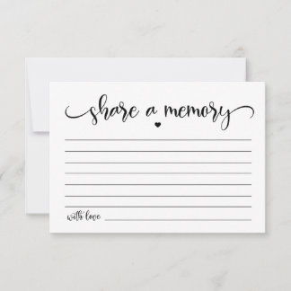 De Agradecimiento Tarjeta conmemorativa Funeral Comparte una memoria