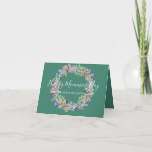 De Agradecimiento Tarjeta del Día del Círculo Floral del Amor