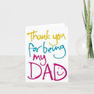 De Agradecimiento Tarjeta del día del padre, feliz día del padre
