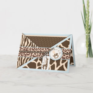 De Agradecimiento Tarjeta del muchacho TY del safari