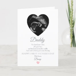 De Agradecimiento Tarjeta del primer día del padre desde el bulto - 