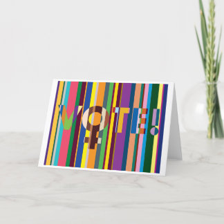 De Agradecimiento Tarjeta doblada - "Las mujeres decidirán" (VOTACIÓ