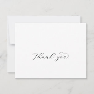 De Agradecimiento Tarjeta Elegante Script Gracias