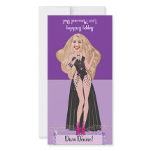 Tarjeta emergente Diva Birthday DIY