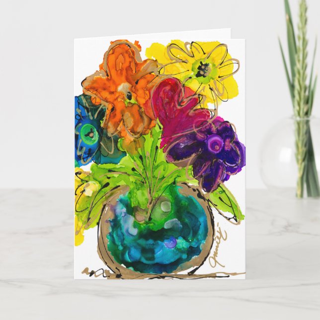 De Agradecimiento Tarjeta en blanco feliz juntos (Anverso)