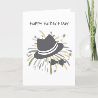 De Agradecimiento Tarjeta feliz del día del padre con diseño simple 