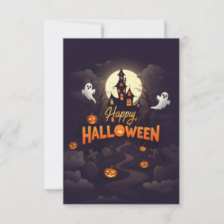 De Agradecimiento Tarjeta Feliz Halloween con nombre personalizado