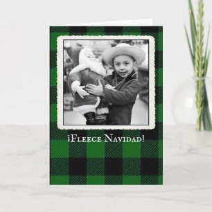 De Agradecimiento Tarjeta "Fleece Navidad" para Navidades españoles