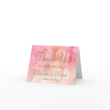 Tarjeta Floral Floral Oro Rosa