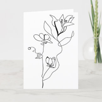 De Agradecimiento Tarjeta floral simple