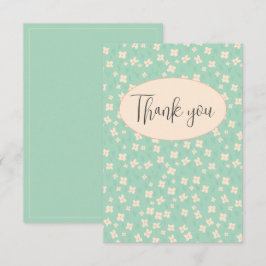 De Agradecimiento Tarjeta Floral Verde