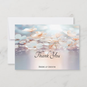 De Agradecimiento Tarjeta Floral White Peach