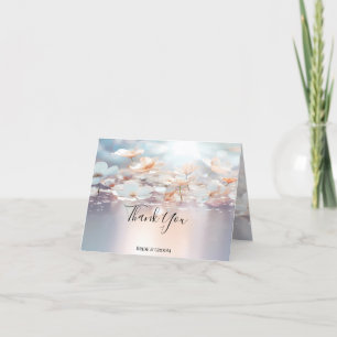De Agradecimiento Tarjeta Floral White Peach