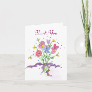 De Agradecimiento Tarjeta Flower Bouquet