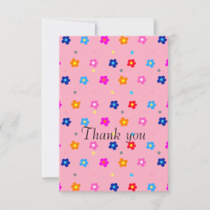 De Agradecimiento Tarjeta Flower Power Gracias