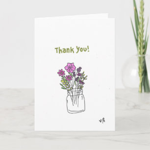 De Agradecimiento Tarjeta Flowers 6