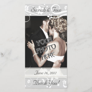 De Agradecimiento Tarjeta fotográfica personalizada boda u otra form