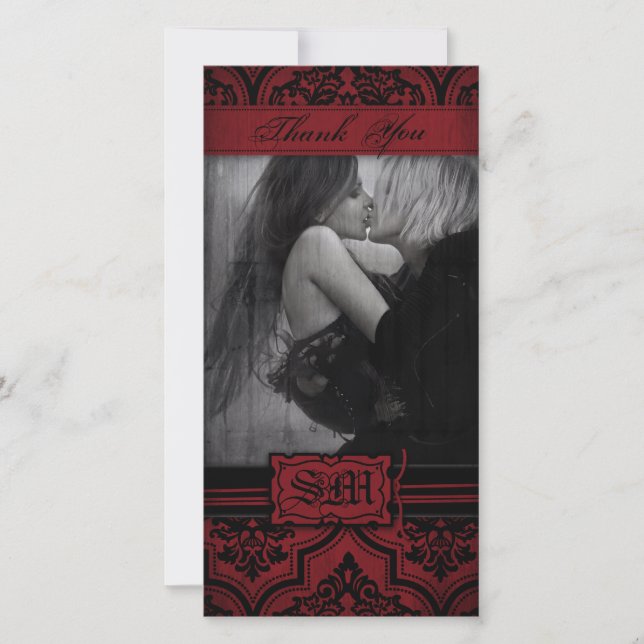 De Agradecimiento Tarjeta fotográfica Vampire Bride TY (Anverso)