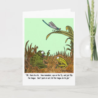 De Agradecimiento Tarjeta FROGS & DRAGONFLY