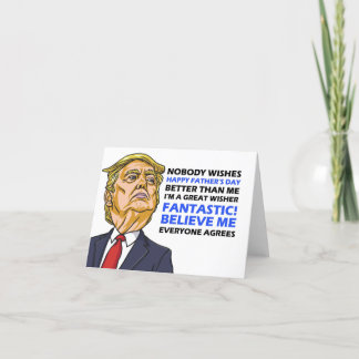 De Agradecimiento Tarjeta Funny Fathers Day Card - Donald Trump Card