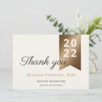 Tarjeta Graduate Gold Ivory Faux Relieve metalizad