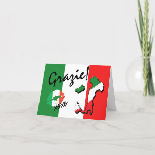 De Agradecimiento Tarjeta Grazie Italian Gracias