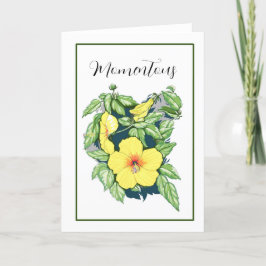 De Agradecimiento Tarjeta Hibiscus
