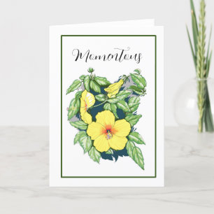 De Agradecimiento Tarjeta Hibiscus