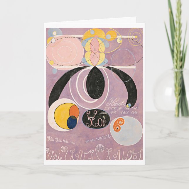 De Agradecimiento tarjeta Hilma af Klint (Anverso)
