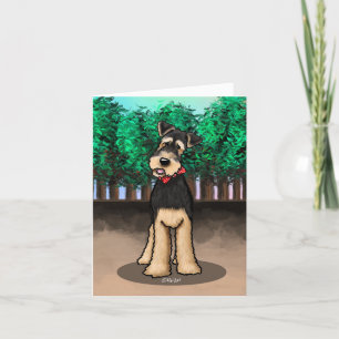 De Agradecimiento Tarjeta KiniArt Airedale Terrier