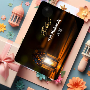 De Agradecimiento Tarjeta Linterna oscura Eid Mubarak