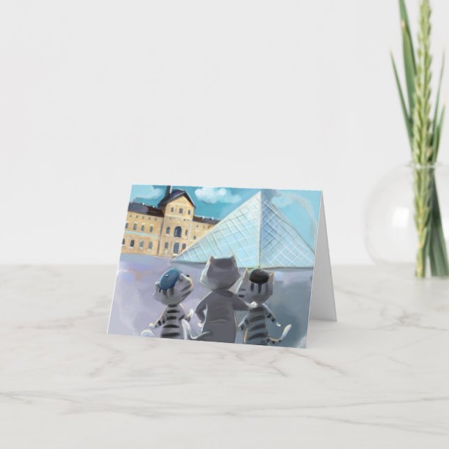 De Agradecimiento Tarjeta Louvre (varios tamaños) (Anverso)