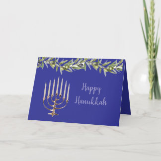 De Agradecimiento tarjeta menorah Hanukkah
