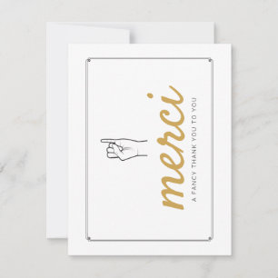 De Agradecimiento Tarjeta Merci - French Gracias Card