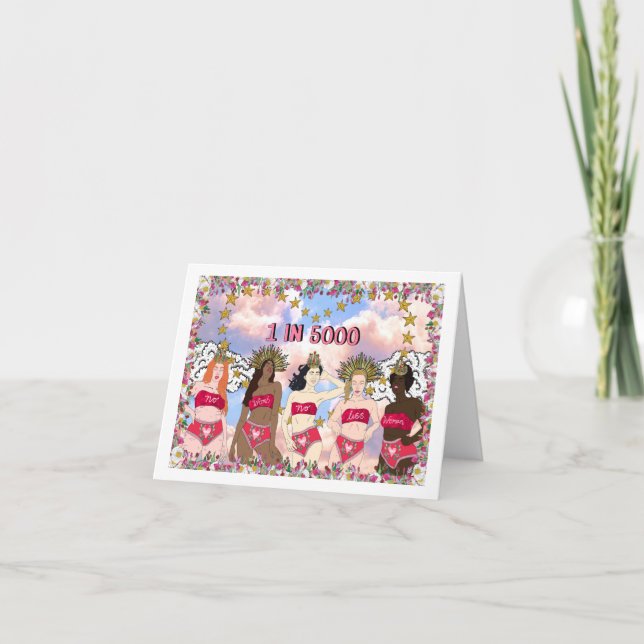 De Agradecimiento Tarjeta MRKH Sin útero No Menos Mujer (Anverso)