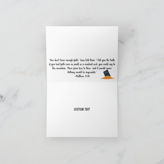 De Agradecimiento Tarjeta Mustard Seed Anytime (Interior)