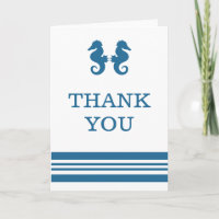 Tarjeta Nautical Seahorse