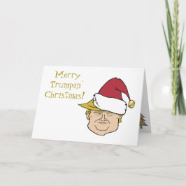 De Agradecimiento Tarjeta navideña Trump Merry
