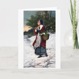 De Agradecimiento Tarjeta navideña vintage