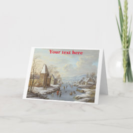 De Agradecimiento Tarjeta navideña vintage