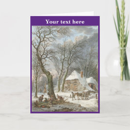 De Agradecimiento Tarjeta navideña vintage